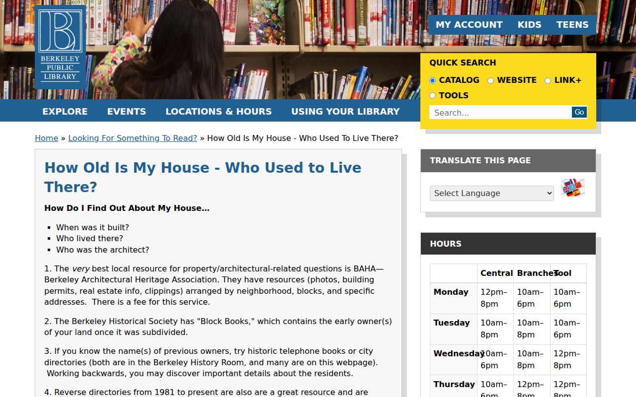Berkeley city directory house-history research guide