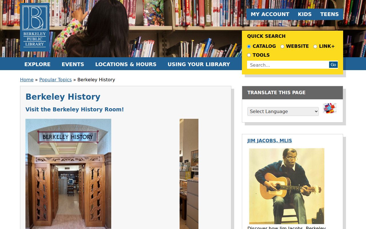 Berkeley city directory History Room collections