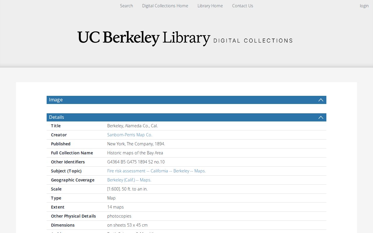 Berkeley city directory companion 1894 Sanborn map