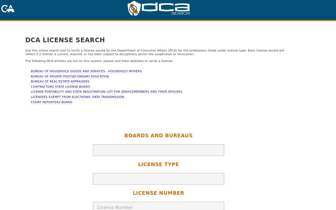 Berkeley residents directory California professional license search